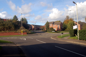 Site of the Wing Road level crossing October 2008